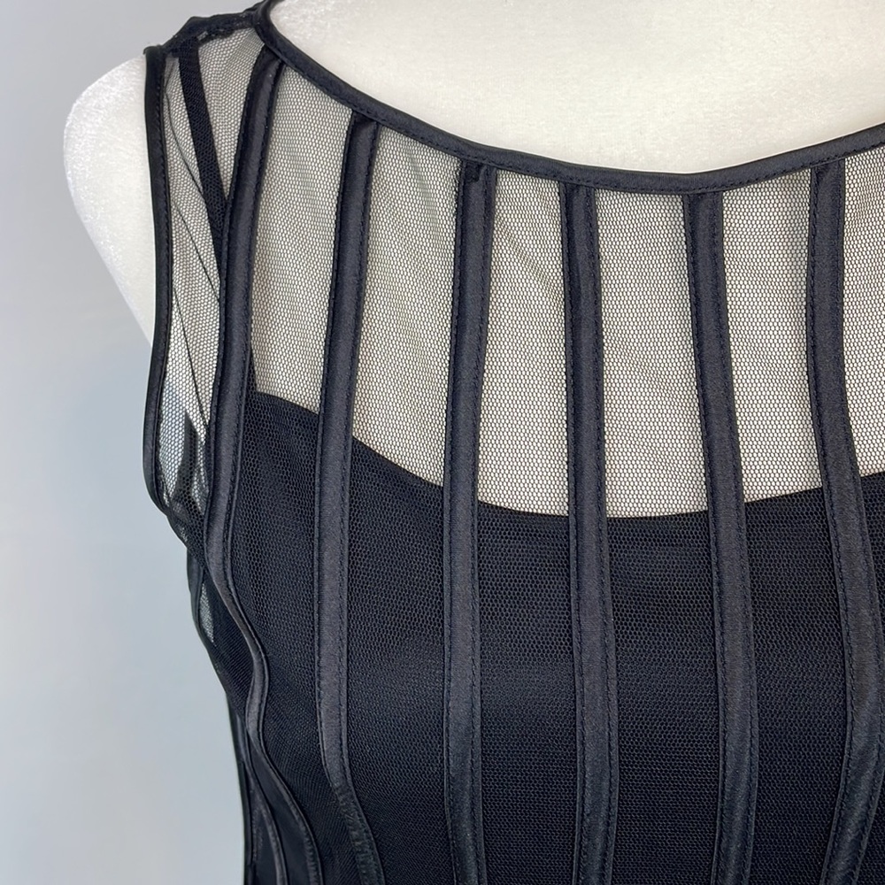 Satin and mesh top - Picture 4 of 6